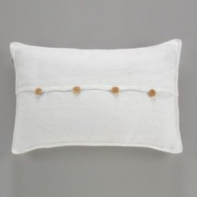 Funda de cojín Maia blanco cojín 50x75