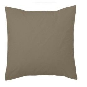 Funda de cojín percal visón 40x40 cm